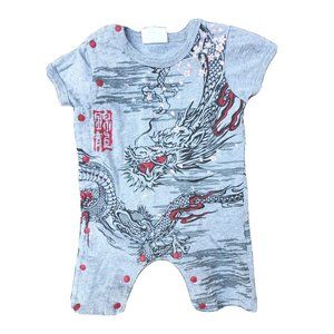 Buden Shouten Dragon One Piece Baby Romper 9-12 Mos